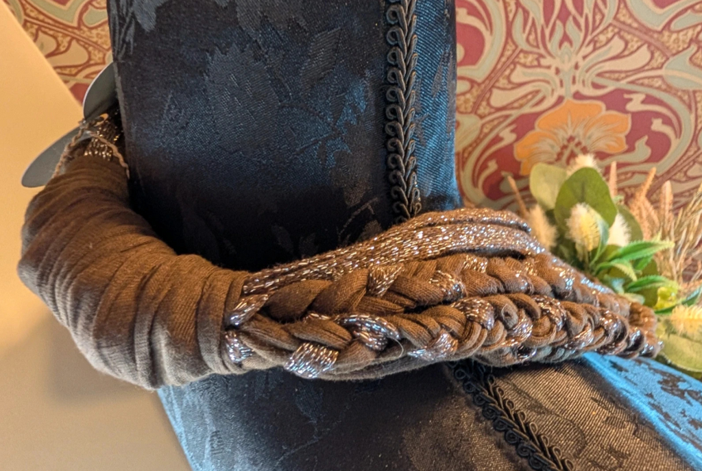 Moonlit Earth, Cowl length T-shirt Yarn Layered Scarf