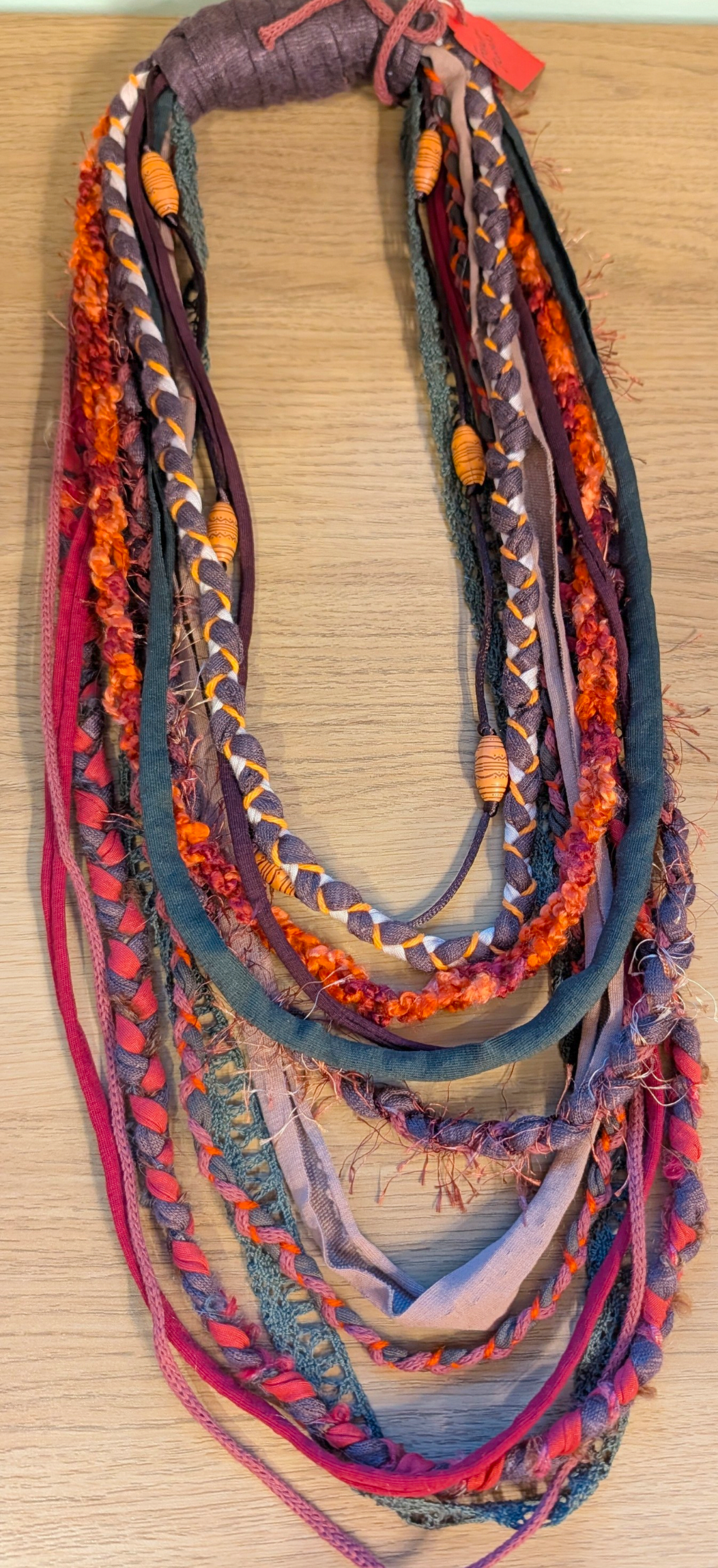 Forest Jewels, Indie/Boho Style Handcrafted Infinity Scarf