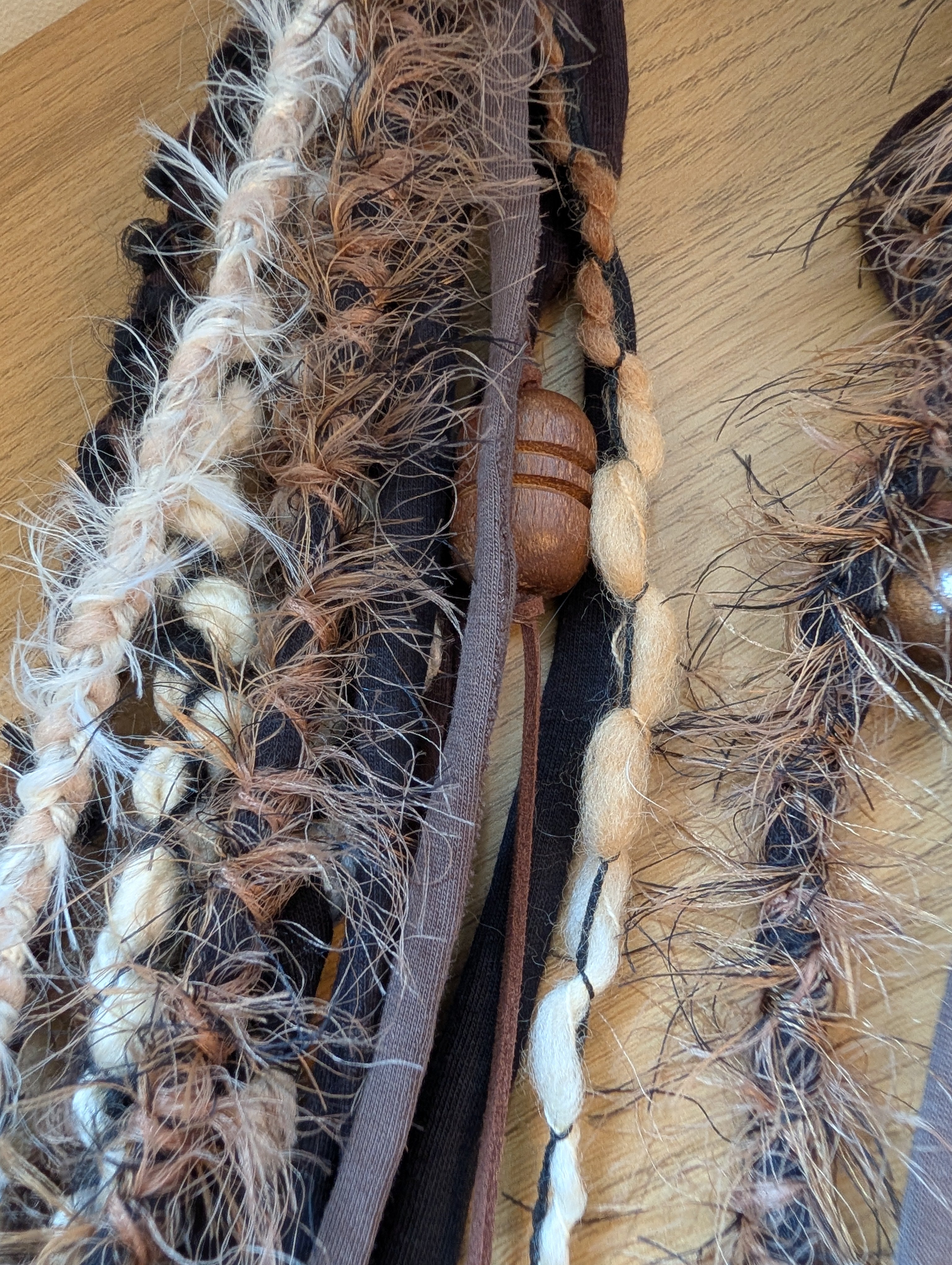 Viking Ragnor, Men's layered fabric scarf for Viking costume