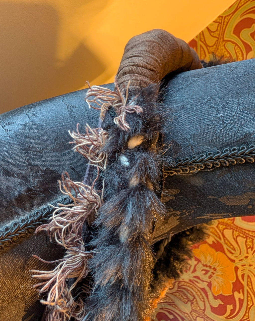 Shamanic, Handmade Statement Fabric Necklace/Infinity Scarf