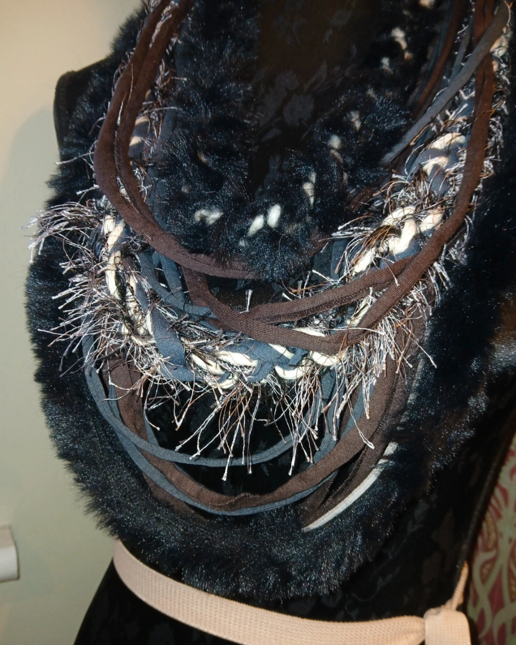 Viking Bear, Petite Viking inspired Costume necklace