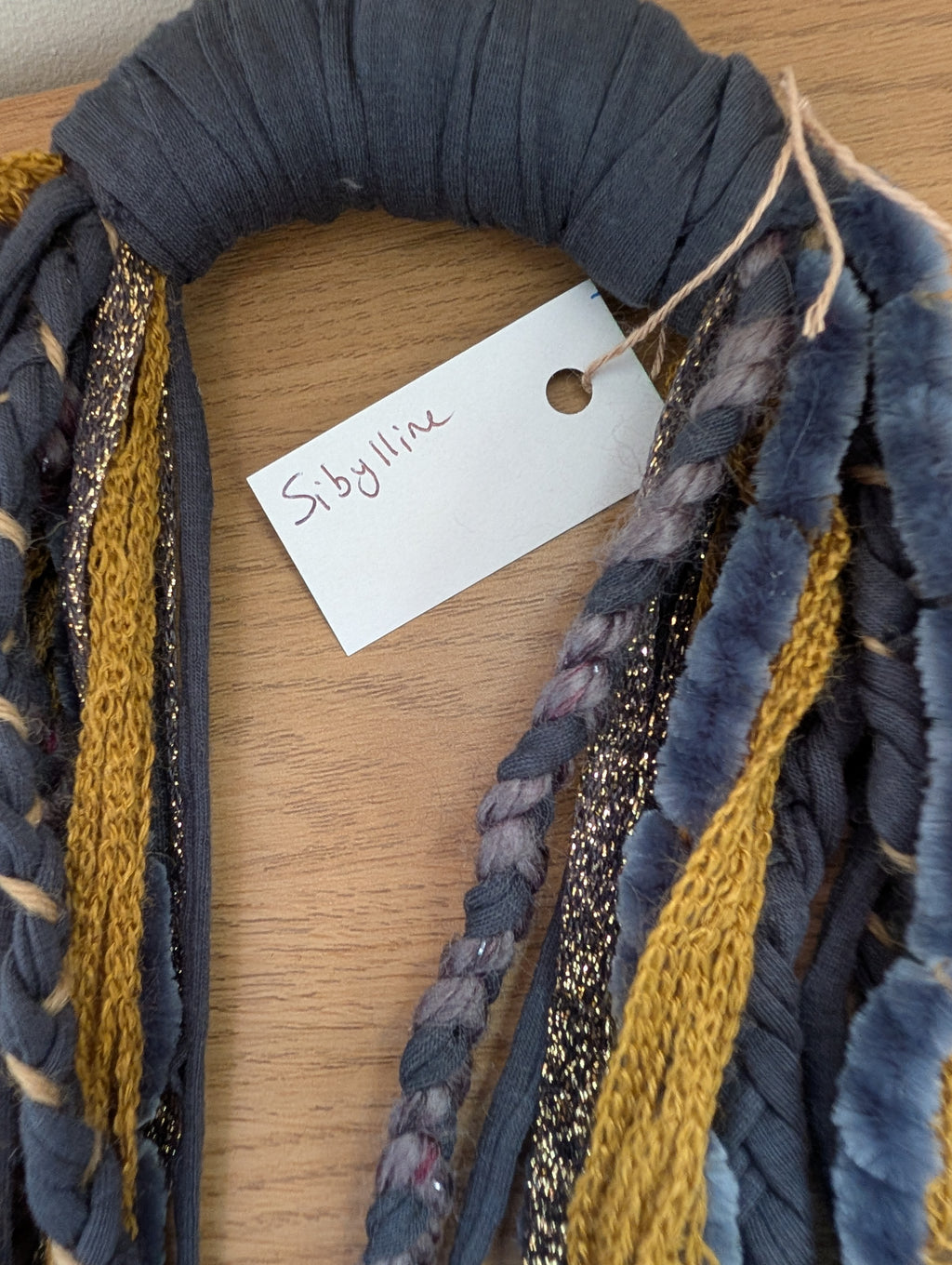 Sibylline, Unusual Handmade Upcycled Fabric Necklace