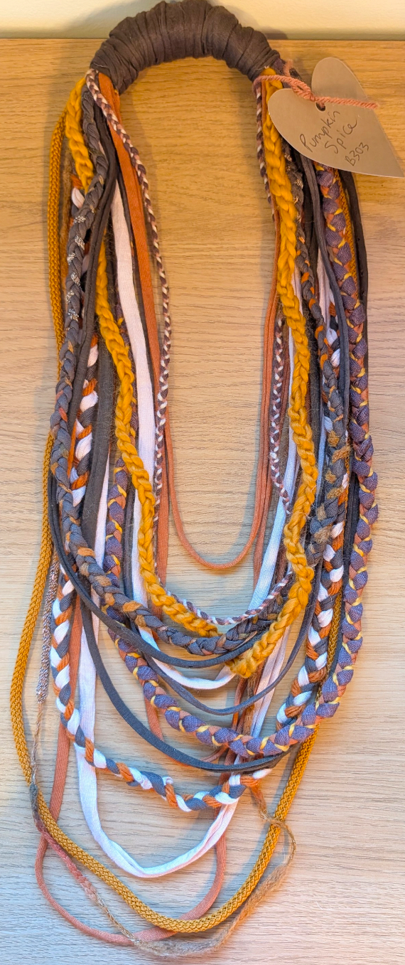 Pumpkin Spice Handcrafted Bohemian Style Scarf