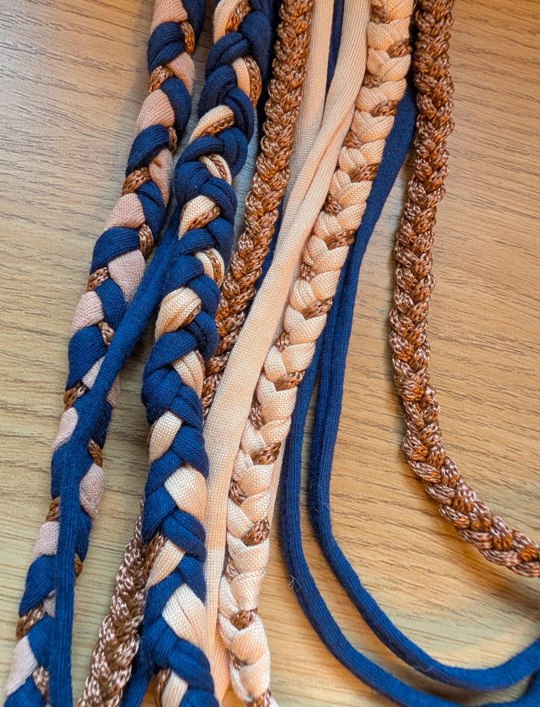 Tudor Lapis, Handmade Fabric Necklace