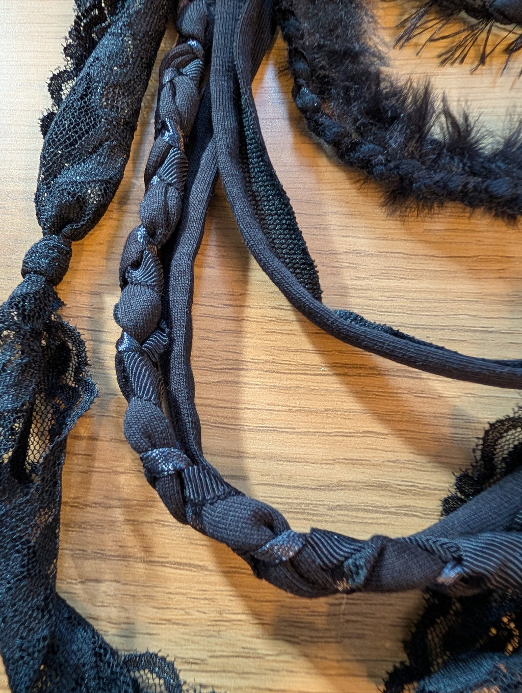 Marian, Gothic, Jet Black Fashion Accessory, lovely goth themed gift, Upcycled & Unique